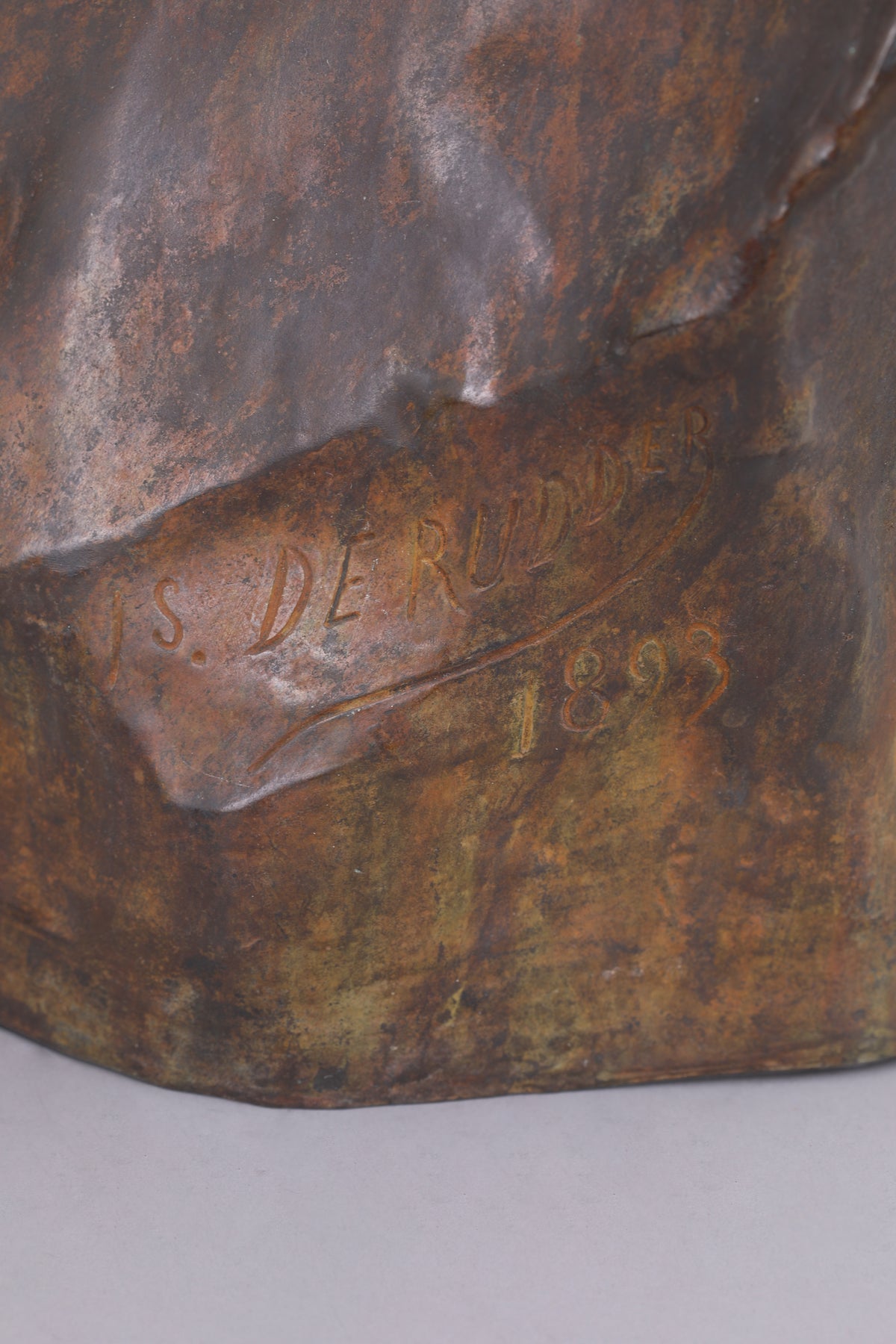 Buste van Philippe Wolfers door Isidore De Rudder — Brussel, 1893