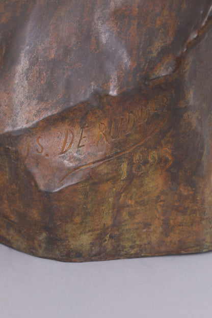 Buste van Philippe Wolfers door Isidore De Rudder — Brussel, 1893